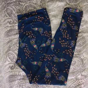 LulaRoe Peacock Leggings